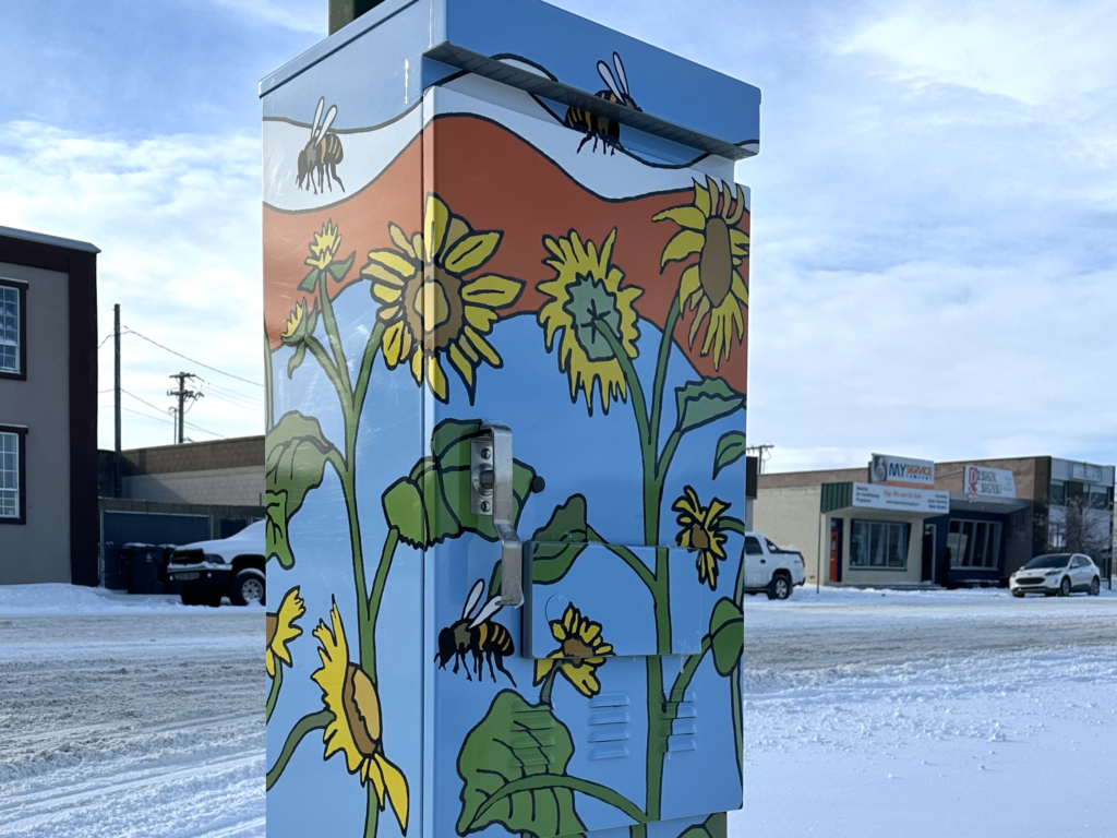 Bees and Sunflowers - Lethbridge Public Art